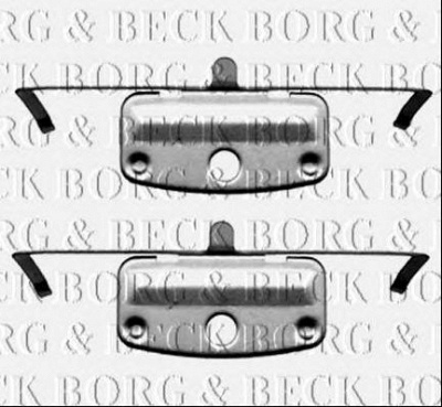 BORG & BECK bbk1236 -  Комплектующие, колодки дискового тормоза